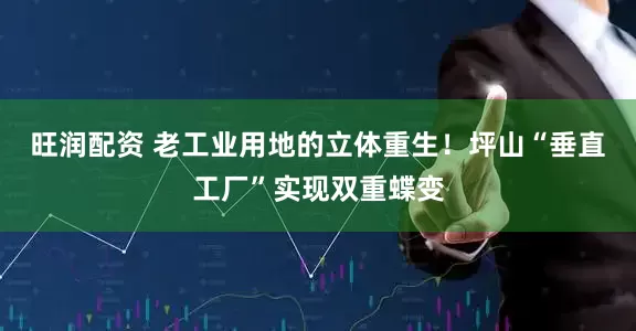 旺润配资 老工业用地的立体重生！坪山“垂直工厂”实现双重蝶变