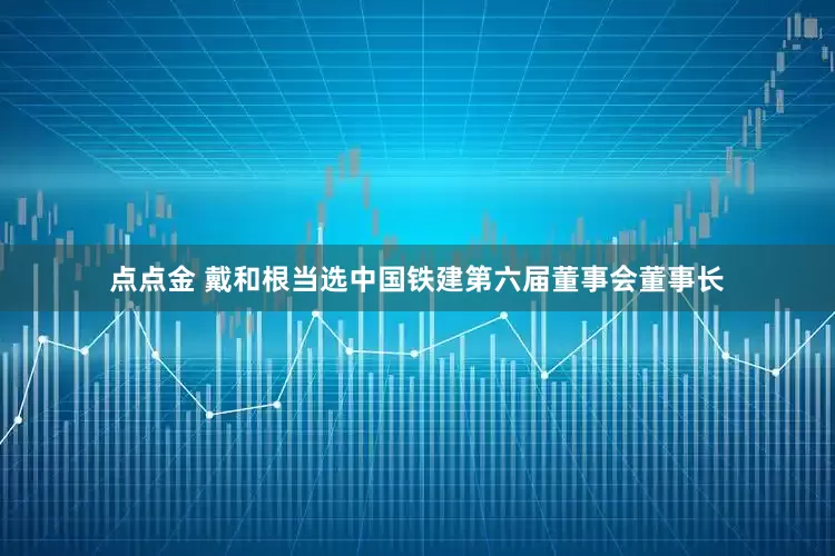 点点金 戴和根当选中国铁建第六届董事会董事长